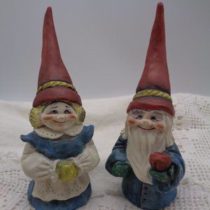 2 Allyson Nagel 1995 Mr. & Mrs. Santa Claus Gnomes Figurines